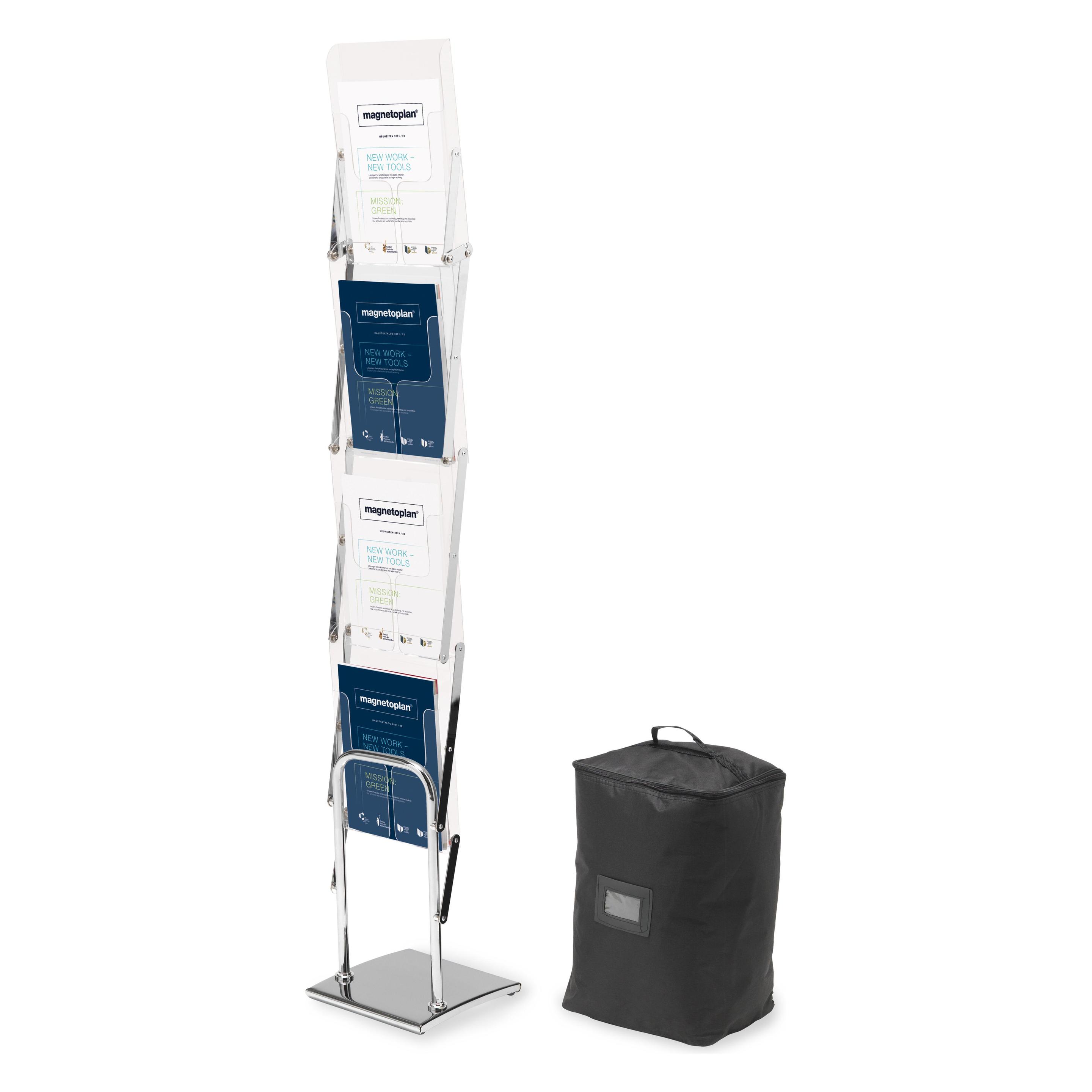 Deflecto ProspektStänder 36200 26x157.5x28cm DIN A4 4 Fächer tr (A4) (36200)