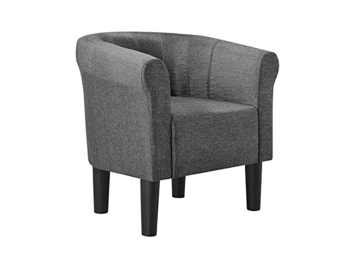 [en.casa] Sessel 70x70x58cm Dunkelgrau Textil Clubsessel Relaxsessel