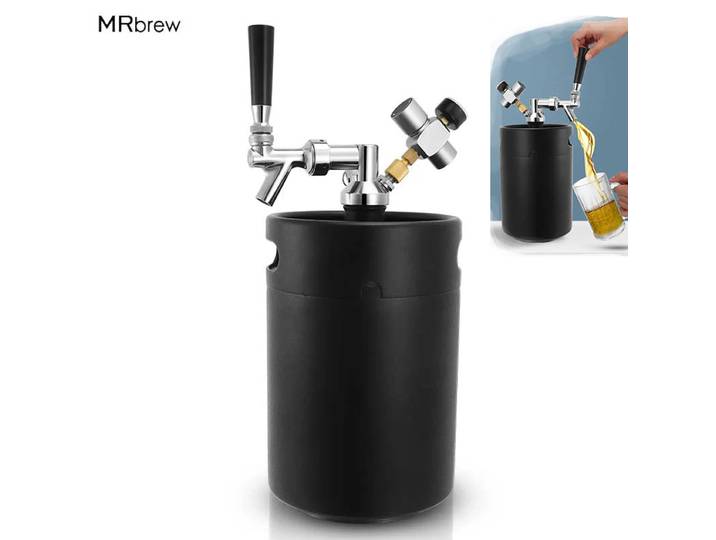 Système de fût pressurisé, distributeur de bière pression portable, Mini Keg Growler, Co2 Sochi, 5L