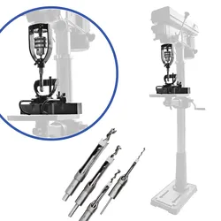BAMATO Aufsatz für Stemmbohrer STM-65 inkl. 4x Stemmbohrer