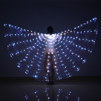 ForAllApparel LED Isis Wings Luminous Costume   Party & Festival Wear White L (150 175cm)
