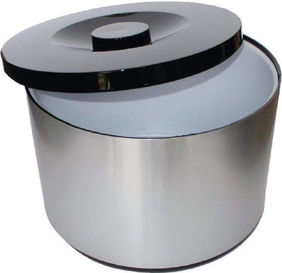 Elegante emmer met handvat en deksel