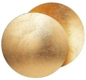 Friendly Fresh Finds Creative Moon LED Wall Sconce Gold Round Modern Wall Light brass Color dia25cm