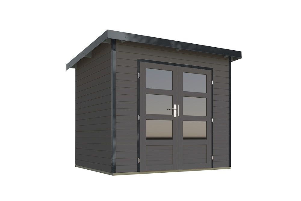 KARIBUHOLZT GH Pluto 2 B tgrau 244x204x230 anthrazit 16988326