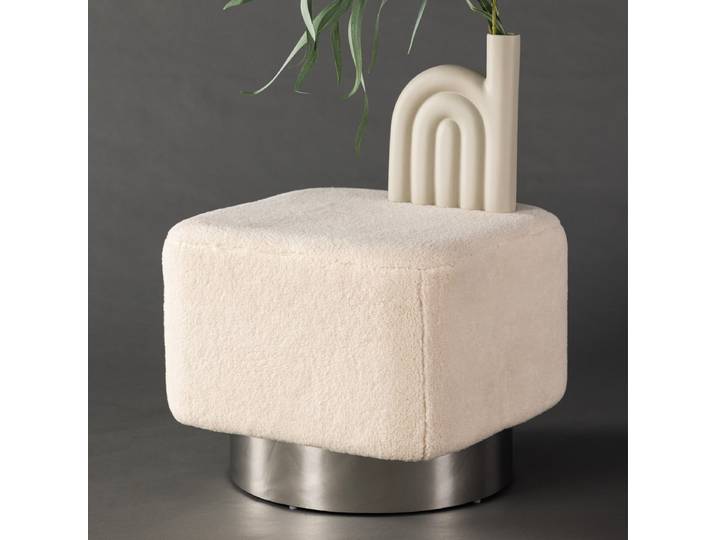 Nohr Poef Montey Fleece - Off White