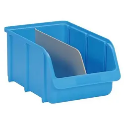hünersdorff Trennstege für Sichtlagerkästen Gr. 4 Polypropylen 6 Stück grau, 32x13.5 cm