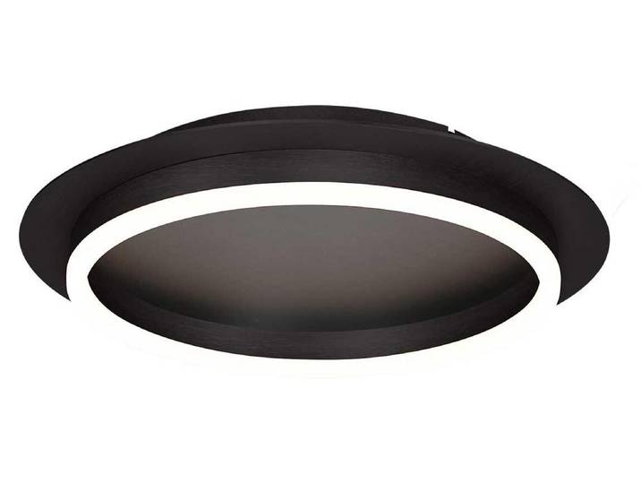 Plafonnier - noir - Ringlux - plastique métal - Ø 32cm - LED - 3655ZW - Steinhauer