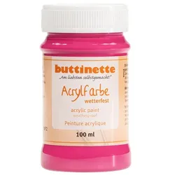 buttinette Acrylfarbe wetterfest in verschiedenen Farbtönen, 100 ml