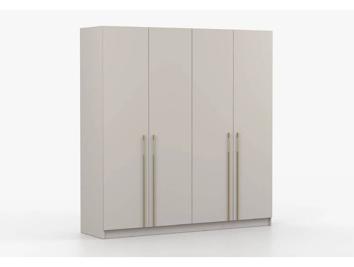 Drehtürenschrank ROSA II 4D 200 cm Kaschmir Kaschmir Gold