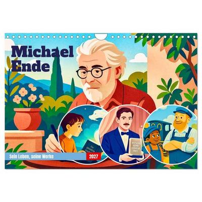 Michael Ende (Wandkalender 2027 DIN A4 quer), CALVENDO Monatskalender