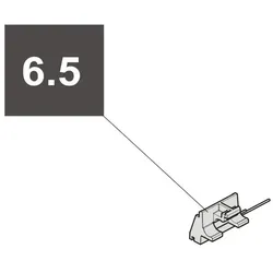6.5 Sommer Reedsensor "Tor AUF", Kabel gelb,  twist XL