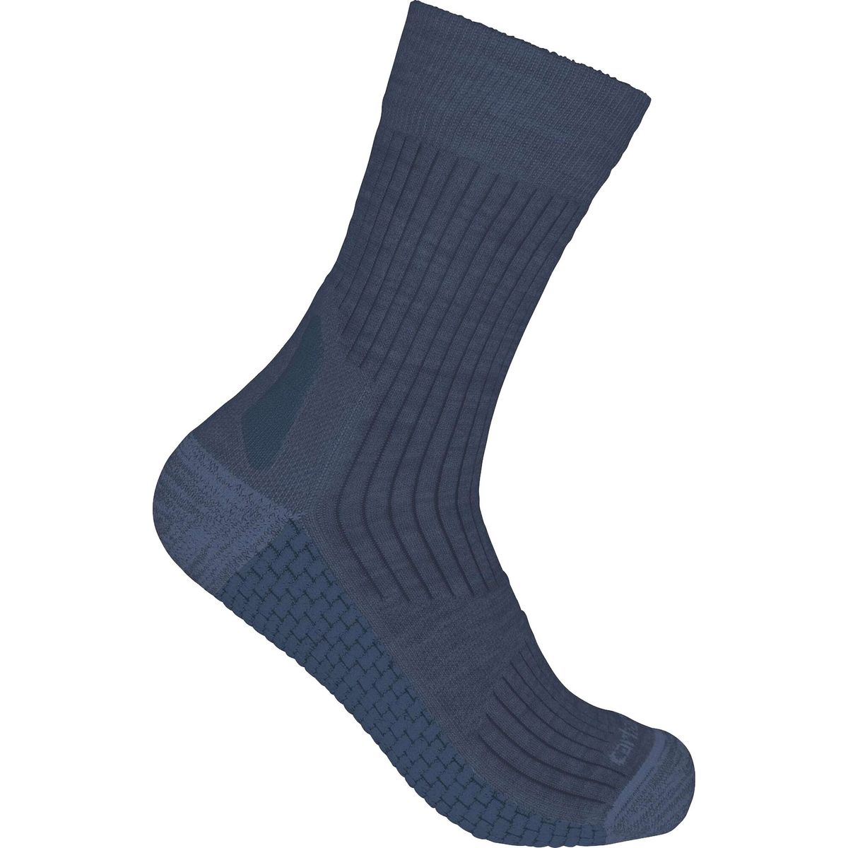 Carhartt Force Grid Midweight Synthetic-merino Wool Blend Short Crew Sock navy heather (NVH) M 802217-428M