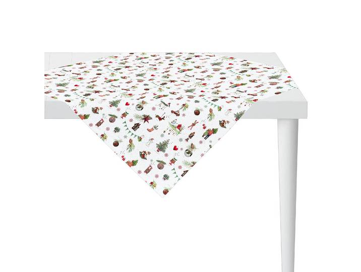 Nappe 6200 88 x 88cm Multicolore/Blanc