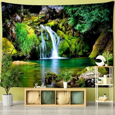 Inspire Essentials Mystic Forest Tapestry Wall Hanging Boho Nature Scenery Room Decor 4 320x182cm