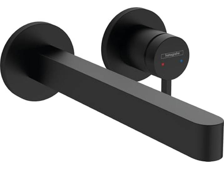 hansgrohe Finoris 76050670 Mitigeur de lavabo encastré avec bec verseur Noir mat 22\,8 cm