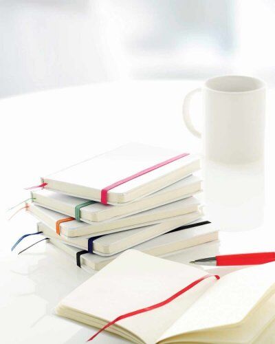 Block Notes Yakis A6 Bianco Soft Touch 80 Fogli Cartone Riciclato Personalizzate o neutre