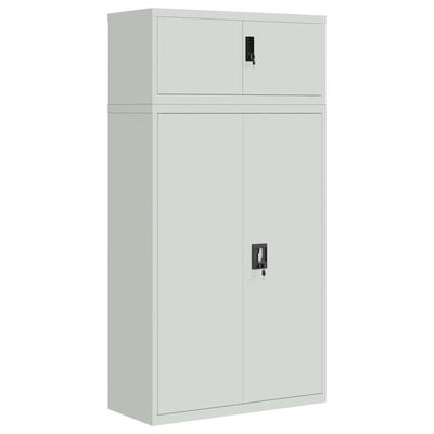 vidaXL Aktenschrank Hellgrau 90x40x180 cm Stahl