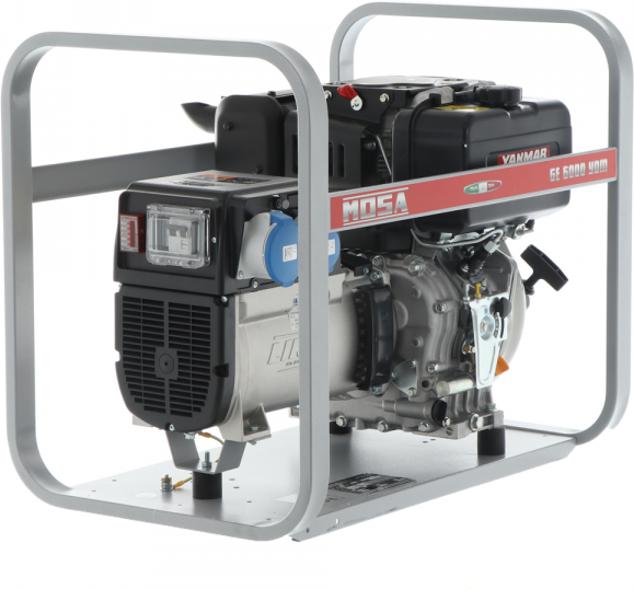 MOSA GE 6000 YDM - Diesel-Stromerzeuger 5.1 kW - Dauerleistung 4.5 kW - 230V - Motor Yanmar L 100 N