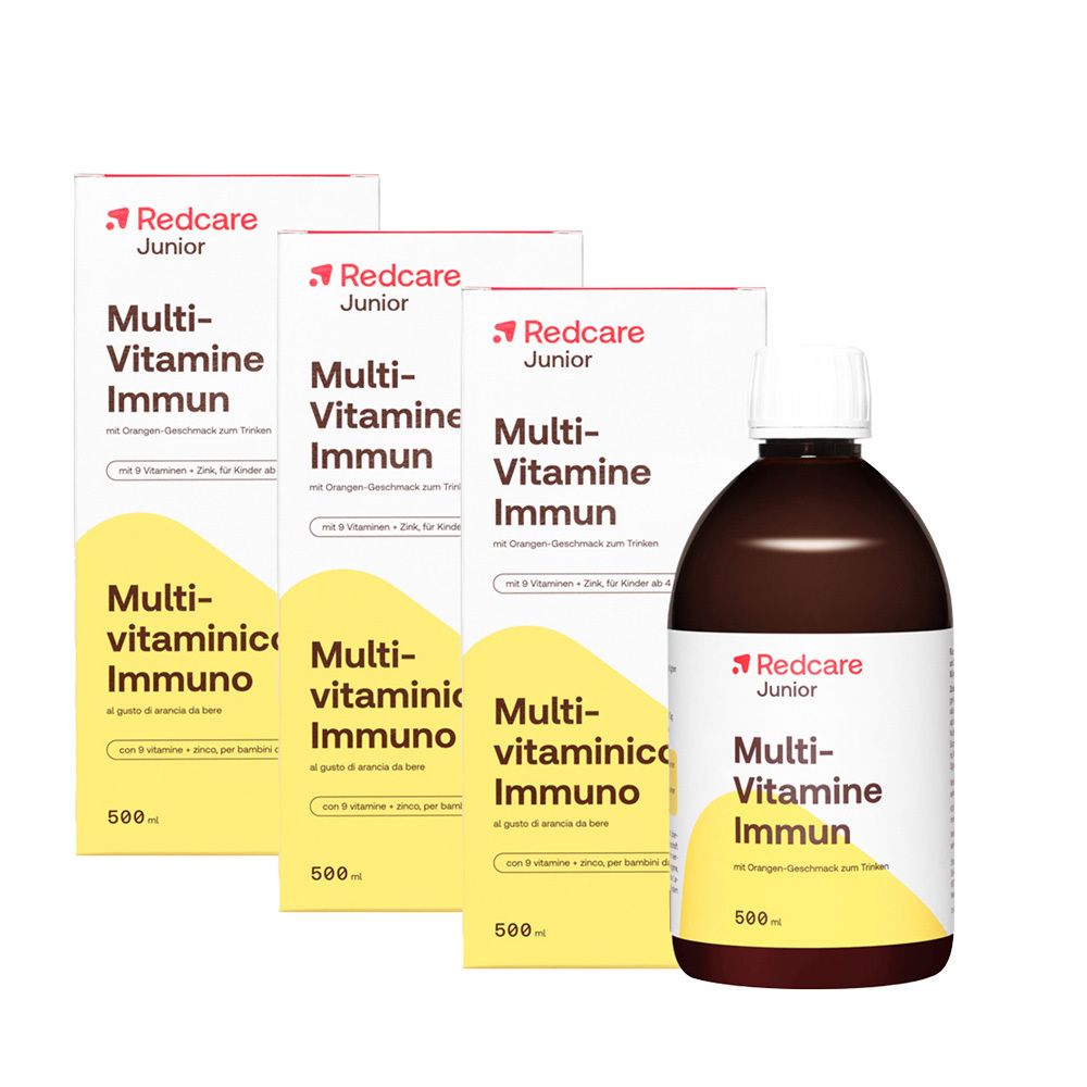 Redcare JR Multi Immun 3er-Pack 3x500 ml Flüssigkeit zum Einnehmen