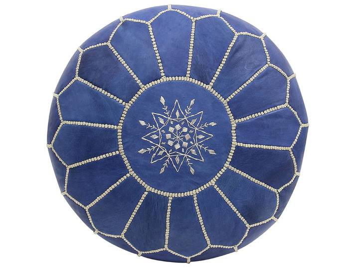 ALMADIH Pouf Leder Pouf Marokkanischer Echtleder Handarbeit Sitzsack