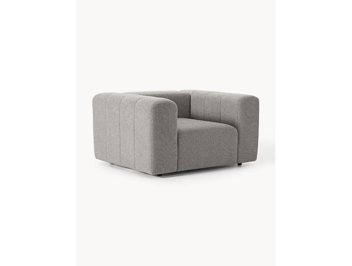 Fauteuil lounge en bouclette Lena