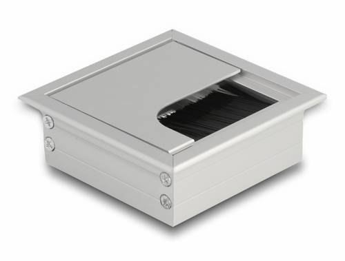 Delock 66860 Kabeldurchführung Aluminium Silber 1St.