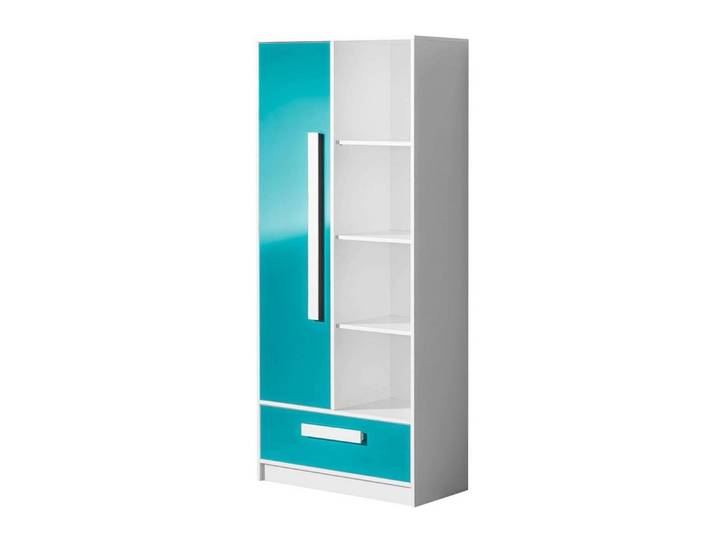 99rooms Kinderkleiderschrank Goldie III (Standschrank, Kinderschrank) 4 offene Fächer, mit Schublade, Vollauszug, Design Modern, für Kinder
