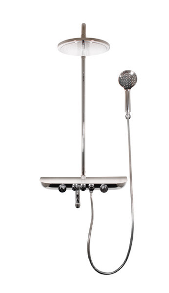 MURRAY Wandduschsäule mit Regal 170 cm aus Solid Surface RAV SLEZAK