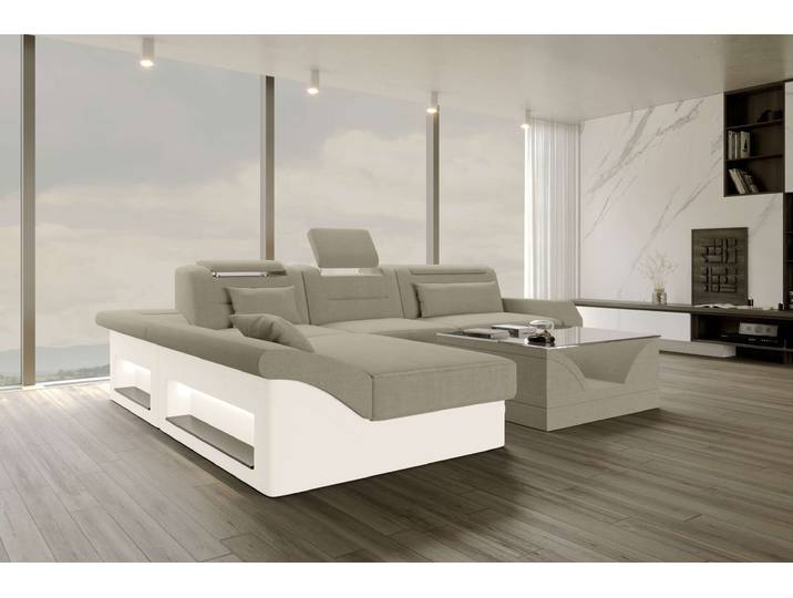 Ecksofa Monza L Form Stoffsofa
