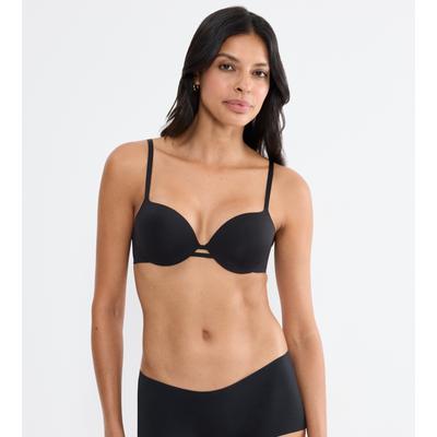 Bügel-BH TRIUMPH "Body Make-Up Illusion", Damen, Gr. 90, Cup D, schwarz, Microtouch, Obermaterial: 48% Polyamid, 37% Polyester, 15% Elasthan, Basic, BHs Bügel-BH, Komfortbügel für leichten Halt