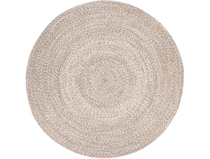 Paco Home Viborg 595 rund 13 mm Höhe Jute, Modern, Boho, Handgefertigter Natur-Teppich