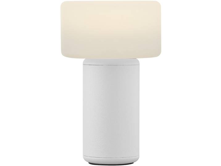 Akku-Tischleuchte - Farbe: weiss - LED - Material: Aluminium/Acryl- LED Energiesparlampe