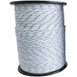 Weidezaunseil Premium - weiß/blau - 200 m, 11 Leiter