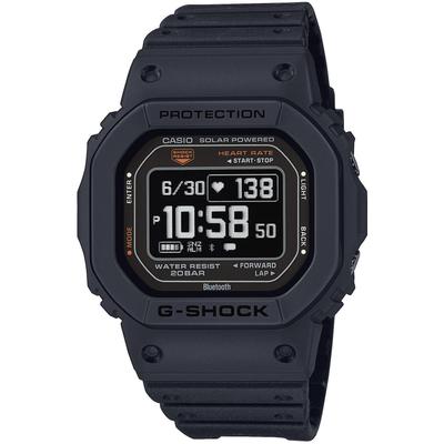 Smartwatch CASIO G-SHOCK "DW-H5600", schwarz (schwarz, orange, schwarz), Smartwatches, Herren, Smartwatch, Solaruhr, Armbanduhr, Herrenuhr, Stoppfunktion,Herzfrequenzmesser