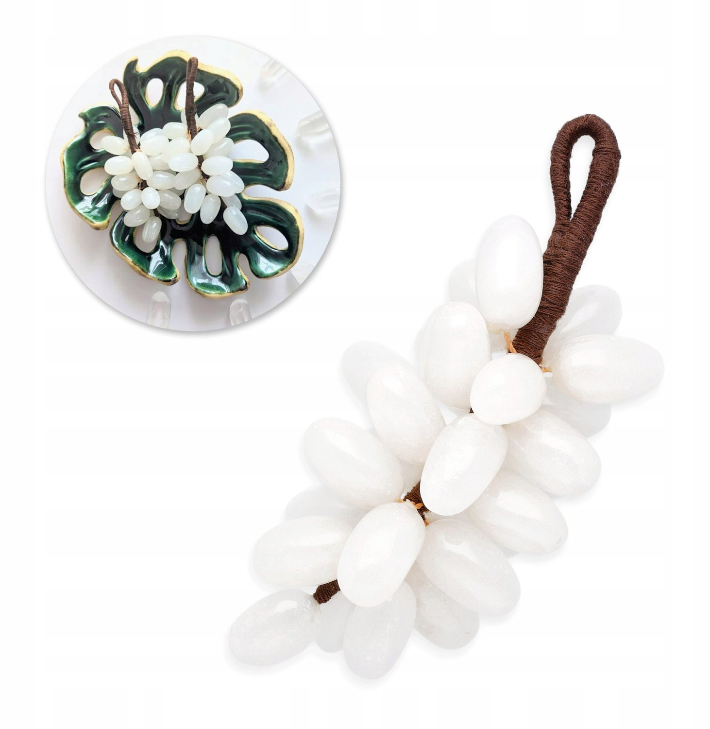 Natuurlijke Onyx Wijnrank Decoratie - Handgemaakt met 25 stenen