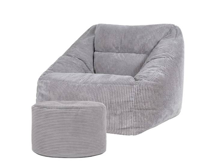 SITZSACK Sessel Natalia mit Sitzpouf