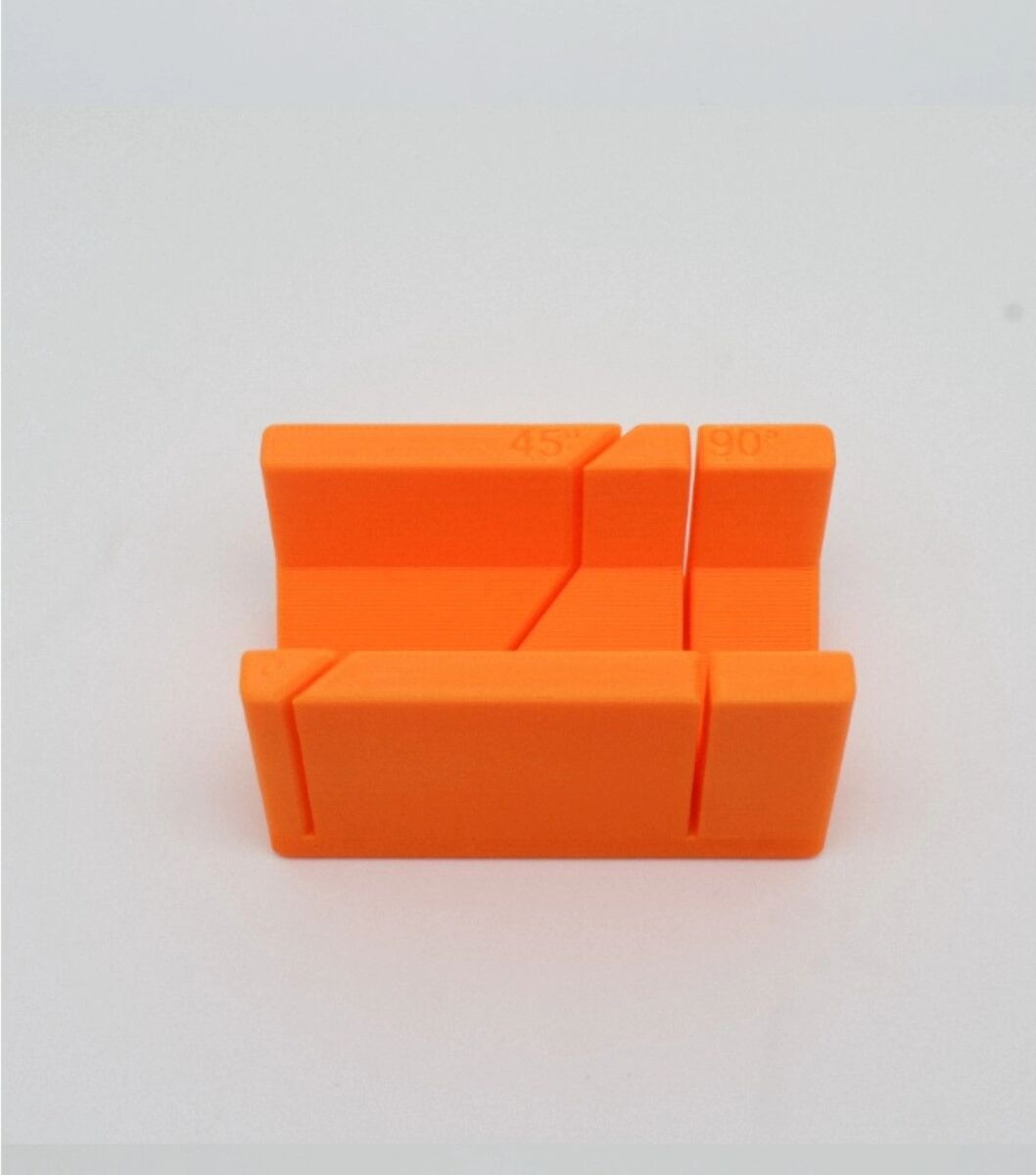 INF Outil de positionnement pour rail de scie à onglets – Localisateur rapide 90° et 45°, Plastique+Silicone, Orange
