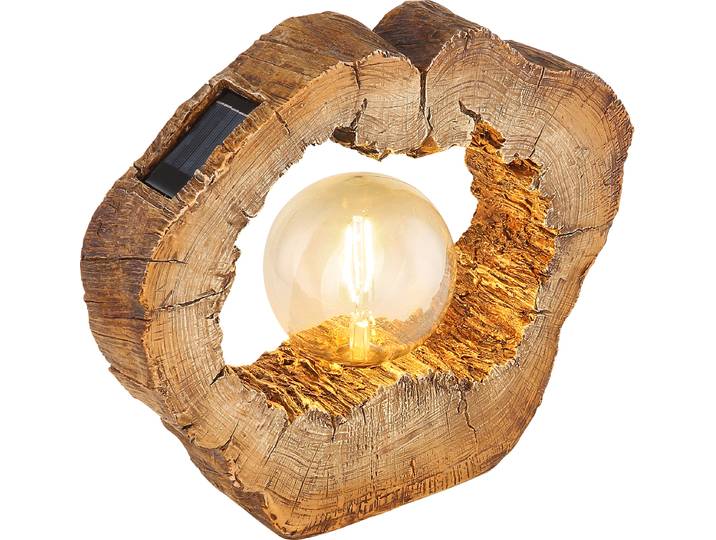 Globo Lighting Solarleuchte Kunststoff braun, LED