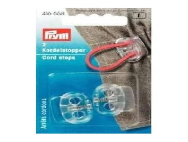 Prym - Prym 2 Gats Kunststof Transparant (23 x 20mm) Koordstopper - 2 Stukken