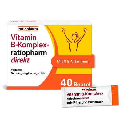 Vitamin B-KOMPLEX-ratiopharm direkt Pulver 40 St