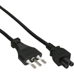 INLINE Netzkabel für Notebook, Italien, 3pol Kupplung, 2,0m