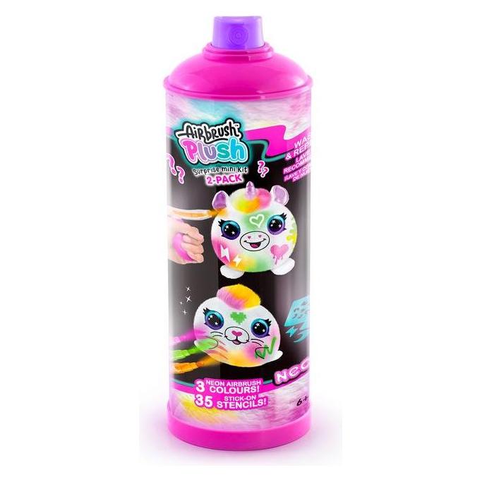 BigBuy CL Airbrush Plüsch - Neon Mini Mystery Kit, 2er-Pack, ast.6, CDU (AIR023)