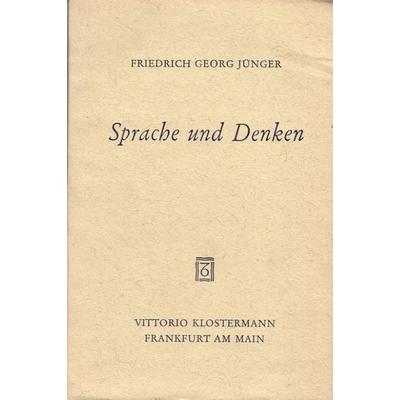 Sprache und Denken, Taschenbuch von Friedrich Georg Jünger, Klostermann, Vittorio, 978-3-465-00235-2