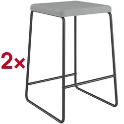 meet 2-Set Barhocker »Medso« Kunstleder grau