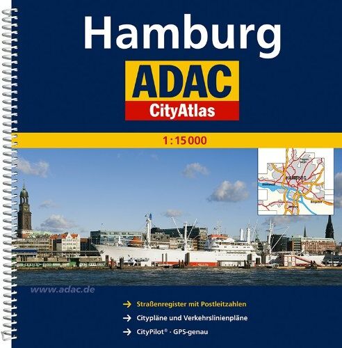 ADAC CityAtlas Hamburg 1:15 000: Straßenregister mit Postleitzahlen. Citypläne und Verkehrslinienpläne. CityPilot. GPS-genau - Preis vom 09.10.2026 07:28:09 h