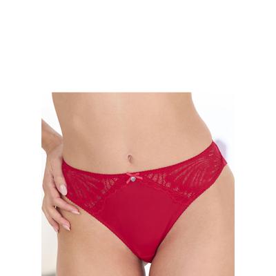 String S.OLIVER "Sophie", Damen, Gr. 32/34, Spitze, rot, Spitze, Obermaterial: 88% Polyamid, 12% Elasthan, Unterhosen String, mit feiner Spitze