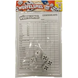 Toi-Toys 51081A - XXL Würfelspiel (deutsch) - Punkteblock inkl. 5 Würfeln