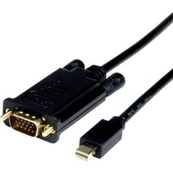 VALUE Kabel Mini DisplayPort-VGA, Mini DP ST - VGA ST, schwarz, 2 m 11.99.5807