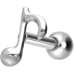 Titan Ohrpiercing mit Innengewinde ACHTELNOTE