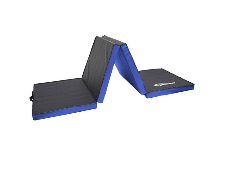 eyepower Gymnastikmatte zum Wenden - 180/60/5 cm Faltbare Turnmatte, Blau, Kunststoff, Rechteckig, 60x180 cm, Freizeit & Co, Sport & Fitness